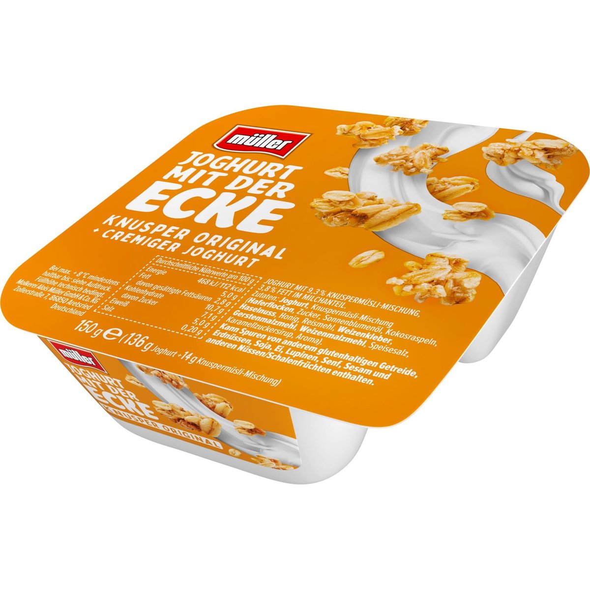 Müller Joghurt mit der Ecke Knusper Original