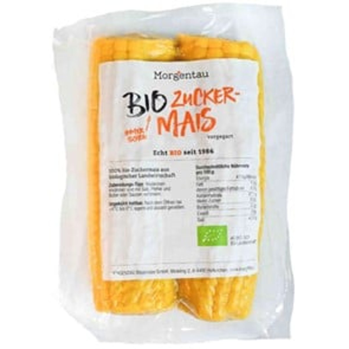 BIO Zuckermais vorgegart