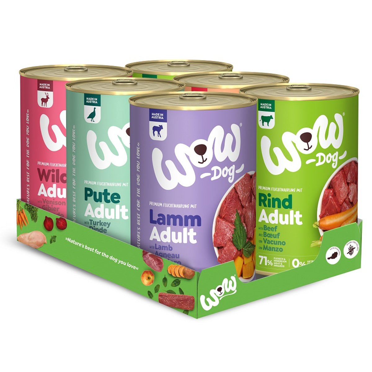 WOW DOG ADULT Multipack, 6x400g