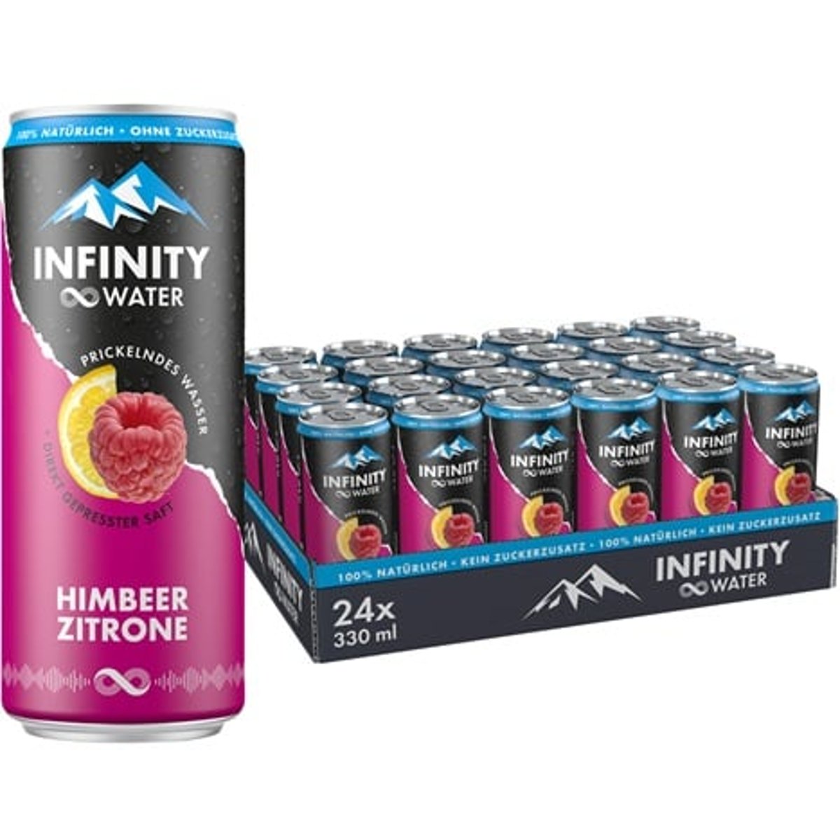 Infinity Water Himbeer-Zitrone Dose 24x330ml (EinwegPFAND)