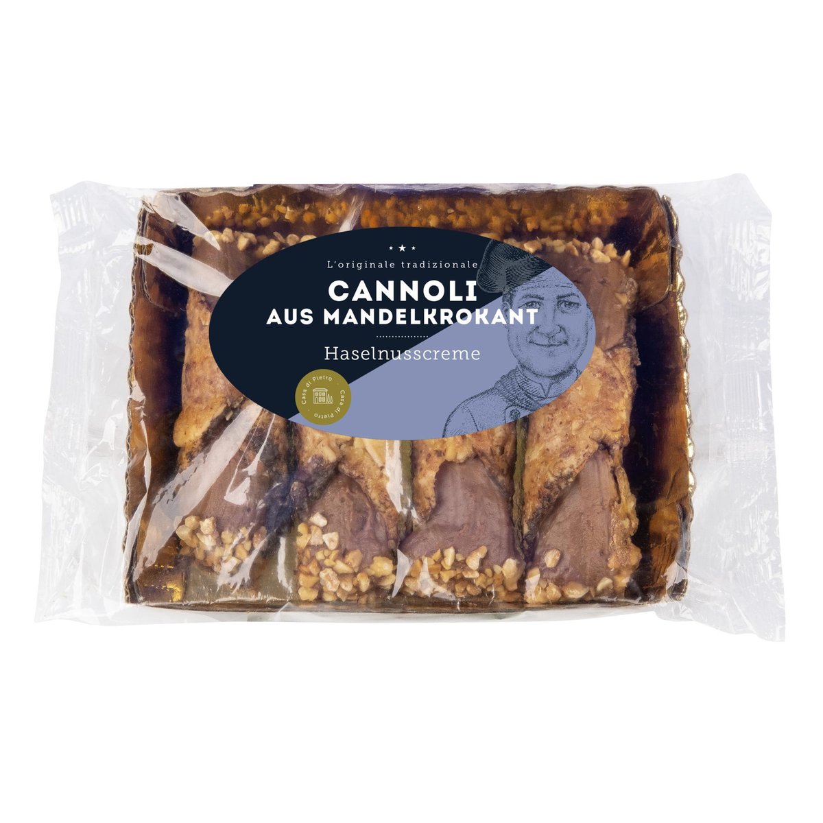 Casa di Pietro Cannoli mit Haselnusscreme