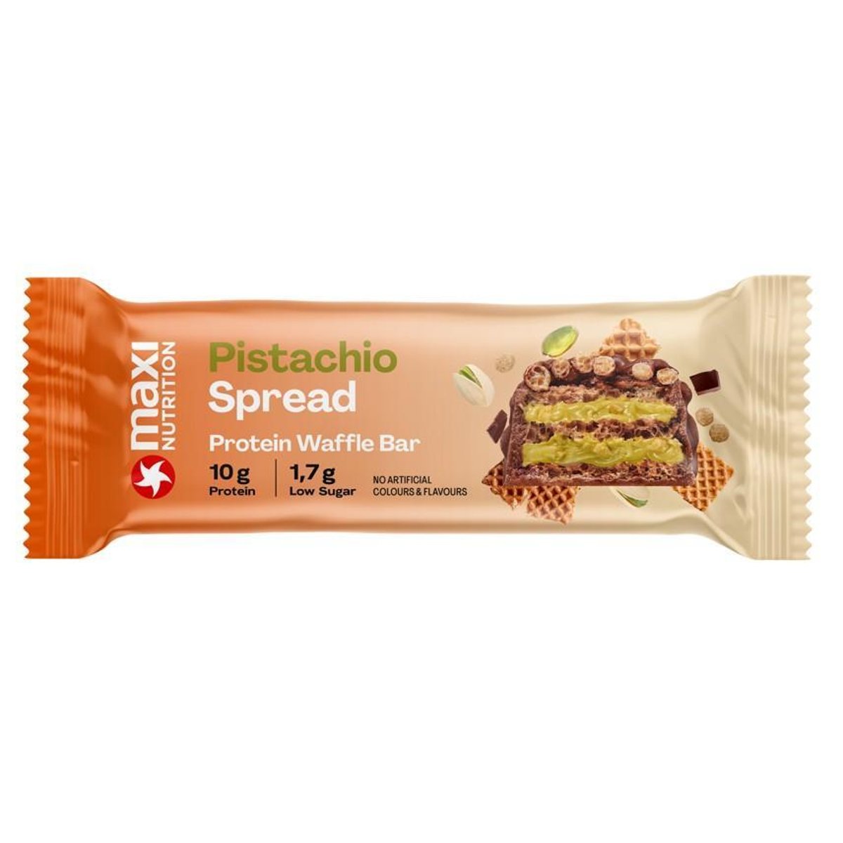 Maxi Nutrition Pistachio Spread Protein Waffle Bar