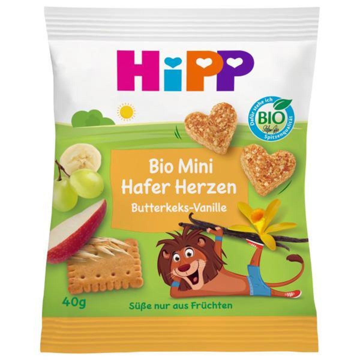 HiPP BIO Mini Hafer-Herzen Butterkeks-Vanille