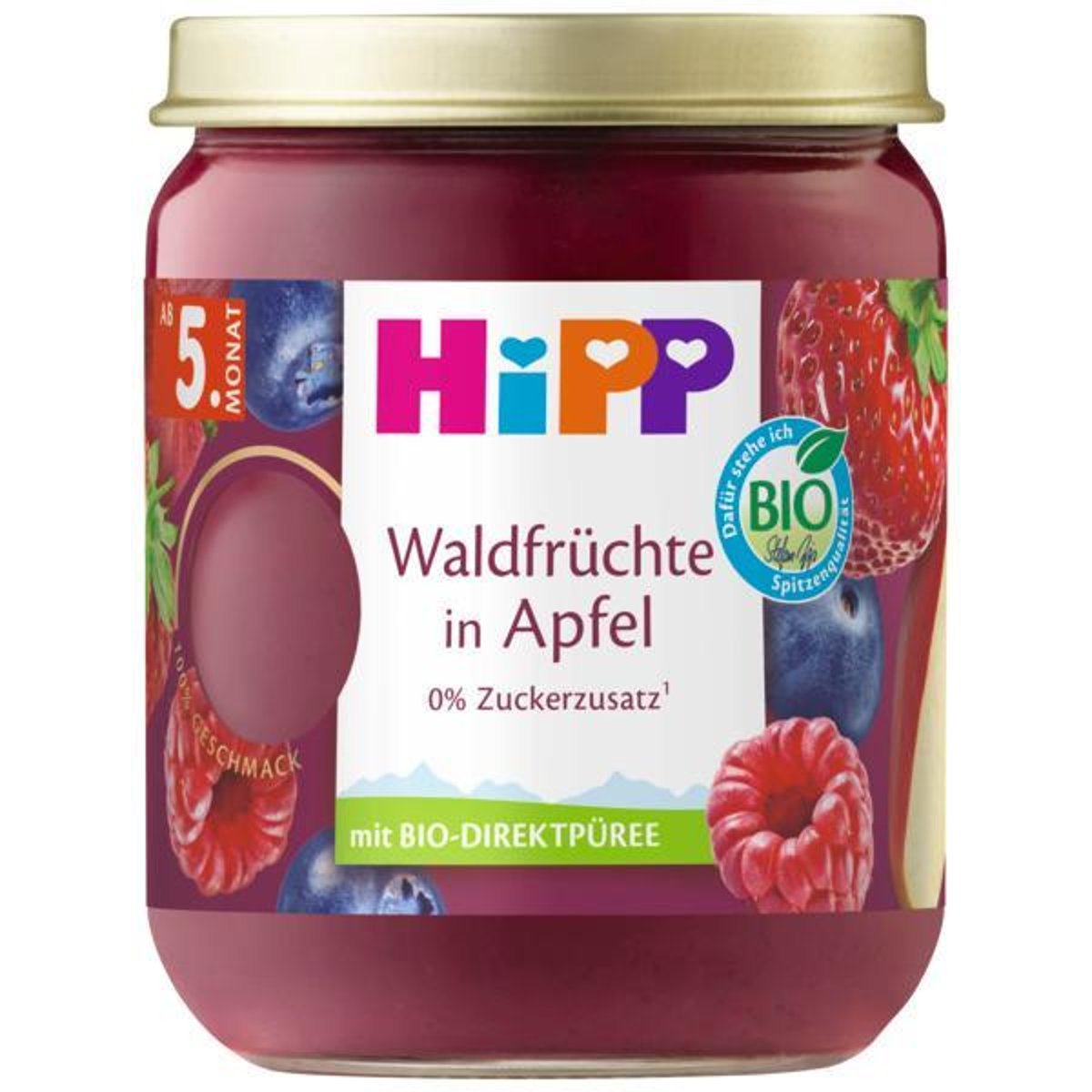 HiPP BIO Früchte Waldfrüchte in Apfel, ab dem 5. Monat
