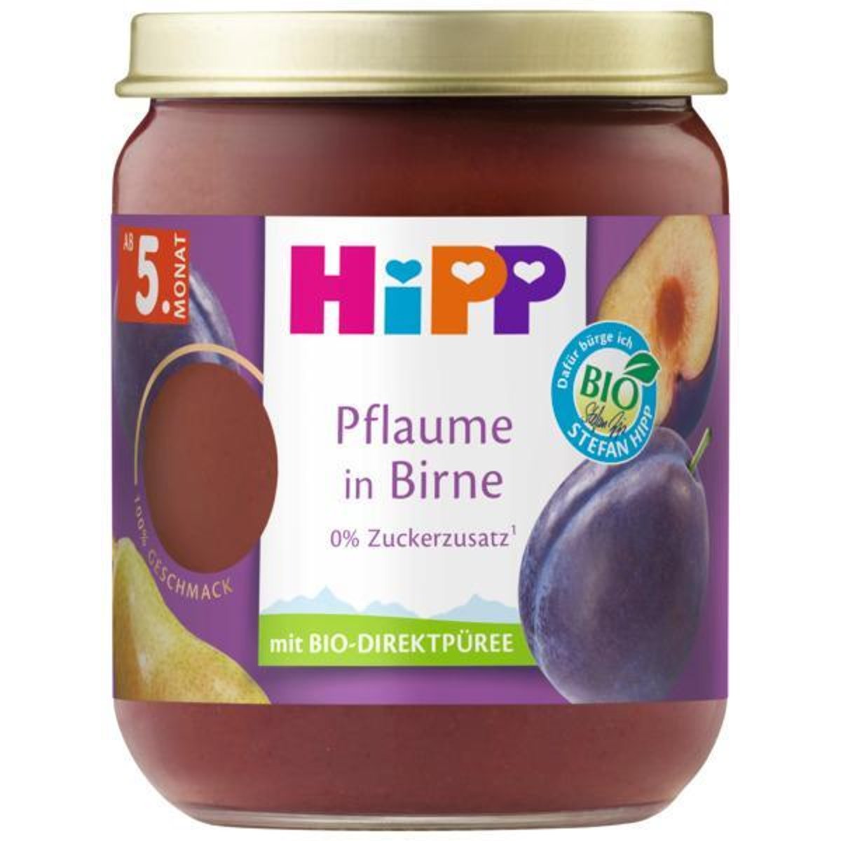 HiPP BIO Früchte Pflaume in Birne, ab dem 5. Monat