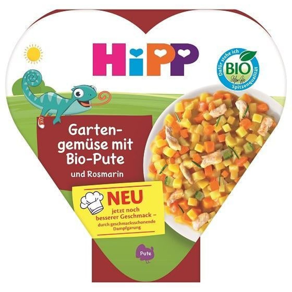 HiPP BIO Gartengemüse mit BIO-Pute und Rosmarin, ab 1 Jahr