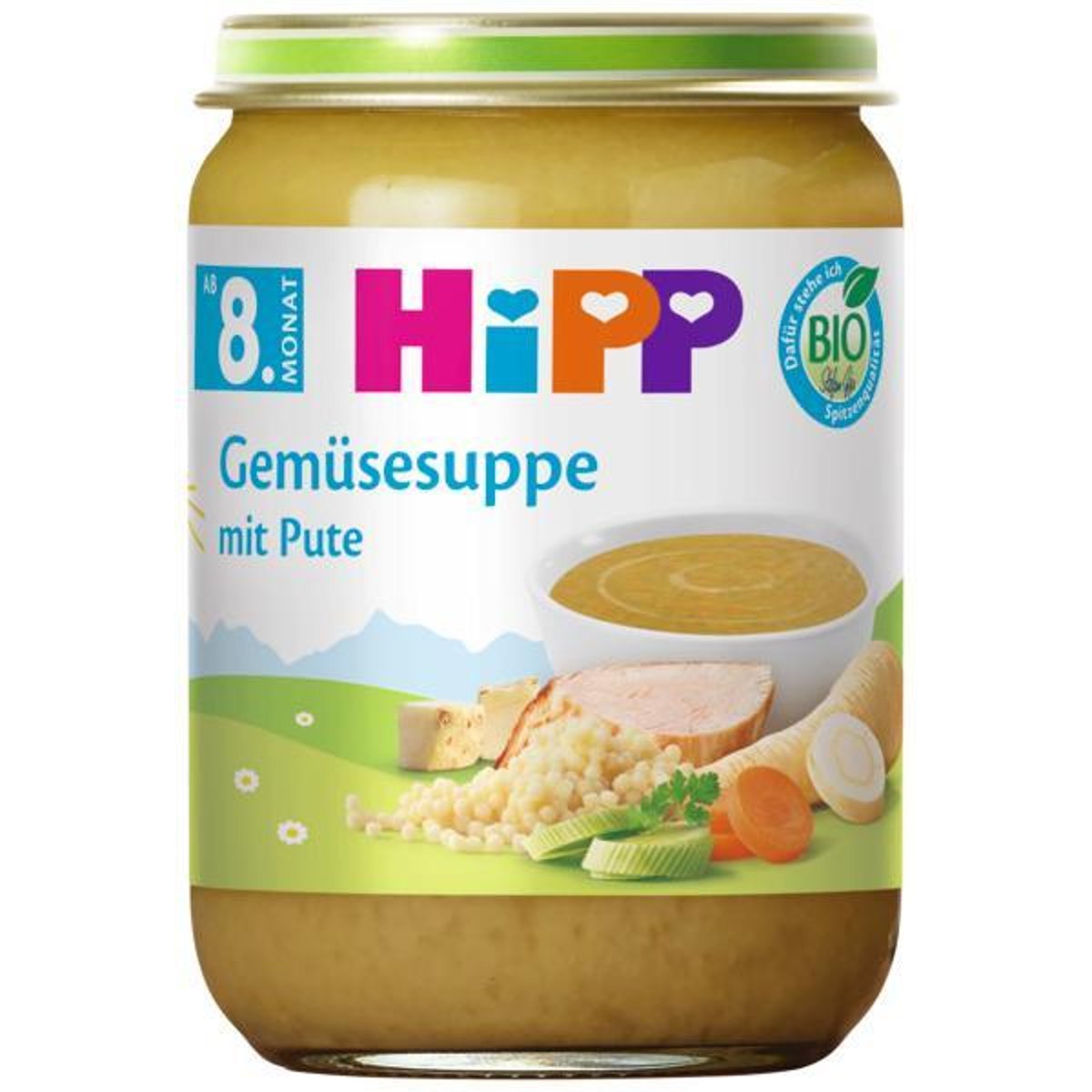 HiPP BIO Gemüsesuppe mit Pute ab dem 8. Monat