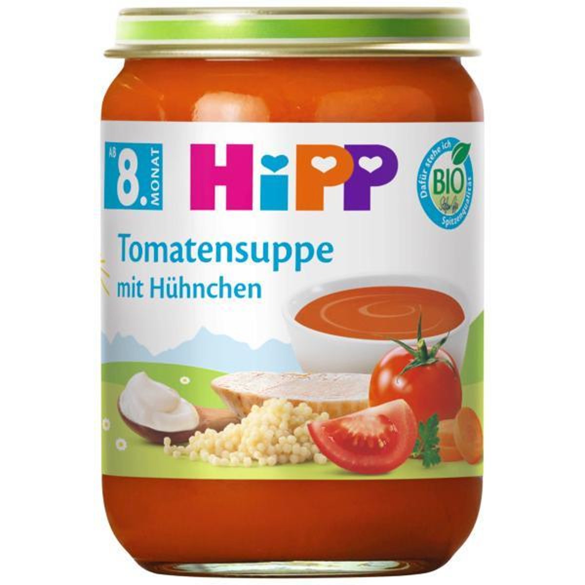 HiPP BIO Tomatensuppe mit Hühnchen ab dem 8. Monat
