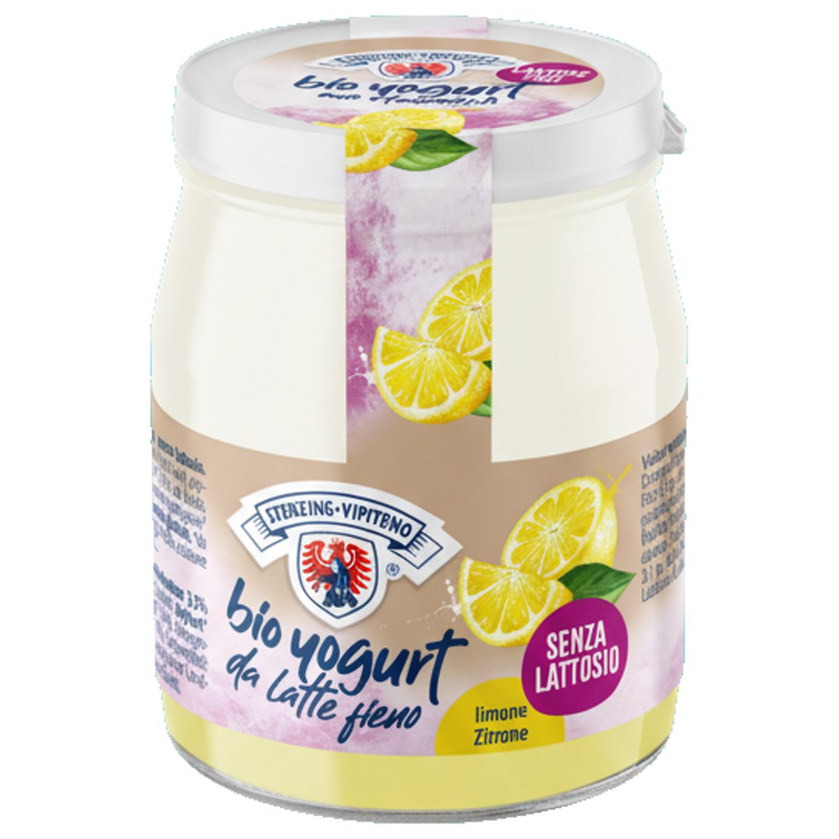 Sterzinger BIO Heumilch Joghut Zitrone laktosefrei im Glas