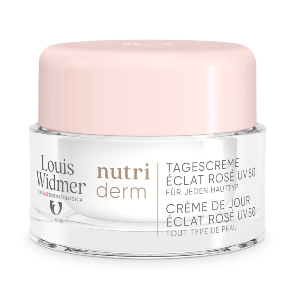 Louis Widmer nutriderm Tagescreme Éclat Rosé UV 50 - leicht parfümiert