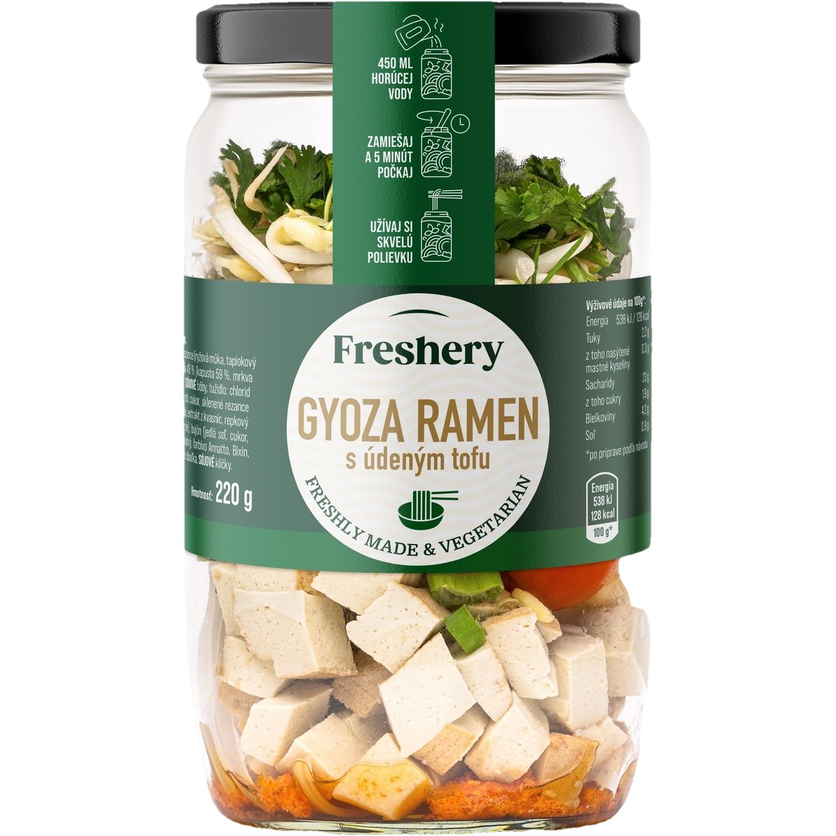 Freshery Gyoza Ramen mit geräuchertem Tofu
