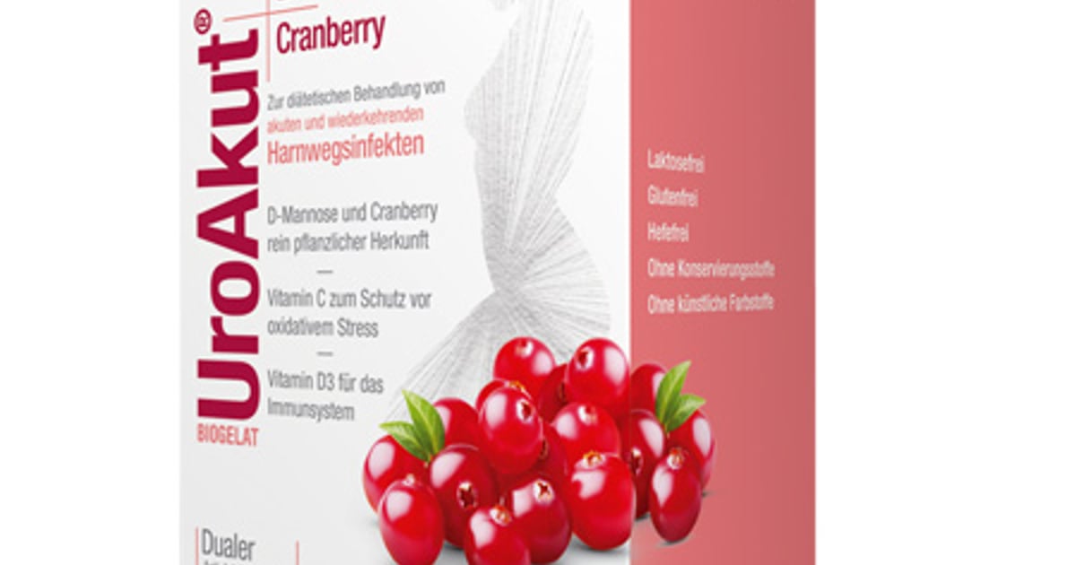 BIOGELAT UroAkut D-Mannose plus Cranberry Granulat