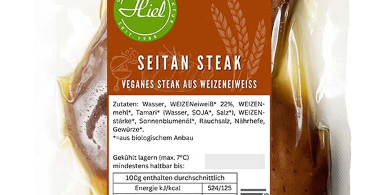 Hiel BIO Seitan Steak VEGAN