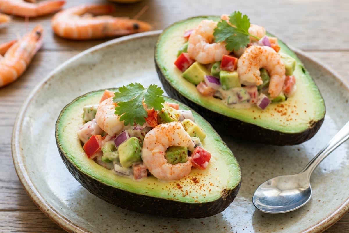 Shrimp Salat mit Avocado