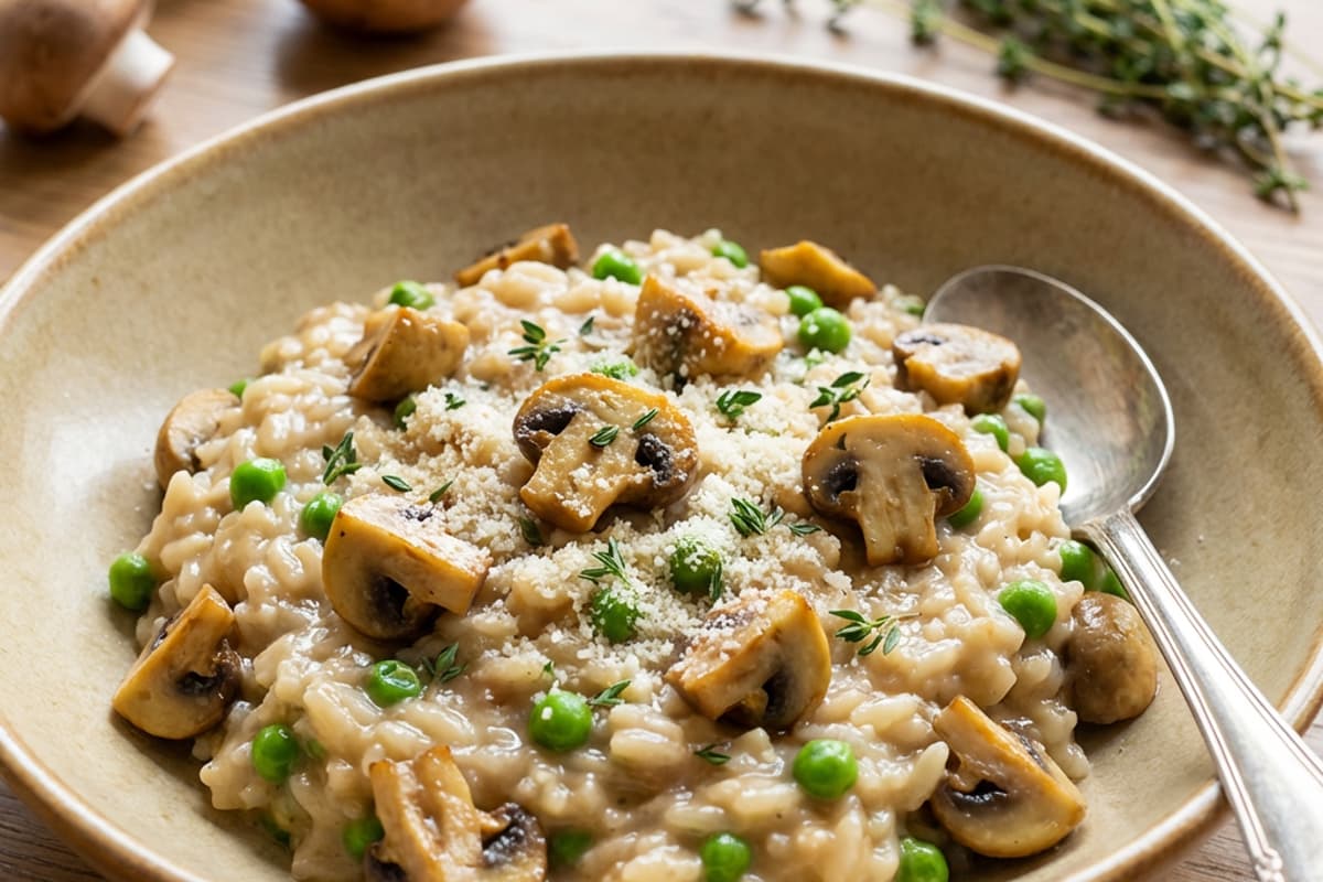 Vegan Mushroom Risotto