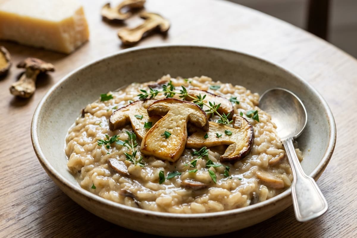 Risotto mit Steinpilzen