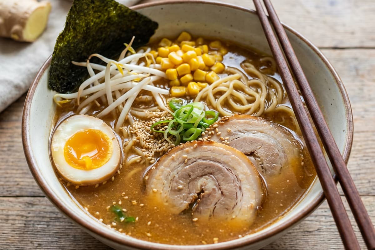 Hausgemachtes Miso-Ramen