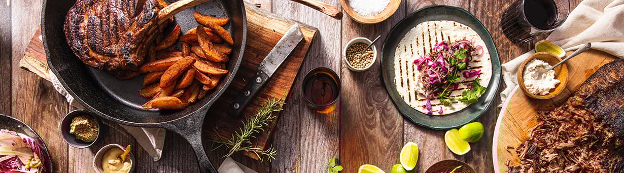 G’schmackiges Fleisch & fleischlose Alternativen