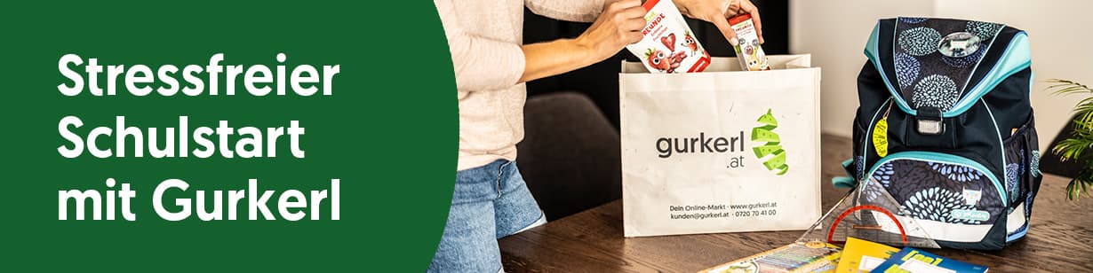 Schulstart mit Gurkerl
