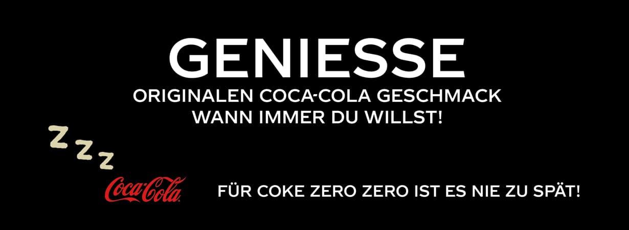 Entdecke Coca Cola Zero Zero
