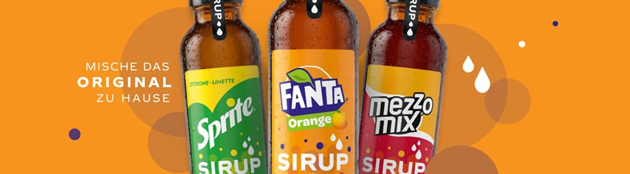 Fanta, Sprite und Mezzo Mix - Sirup