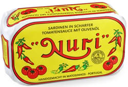 Nuri Sardines in spicy tomato sauce with olive oil
