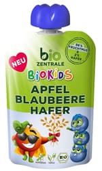 Biozentrale BIO Kids Fruchtmus Apfel-Blaubeere-Hafer