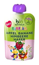 Biozentrale BIO Kids Fruchtmus Apfel-Bananer-Himbeere-Hafer