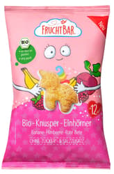 FruchtBar BIO-Knusper-Einhörner Banane, Himbeere, Rote Bete