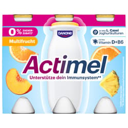 Danone Actimel 0% Zuckerzusatz Multifrucht 6x100g