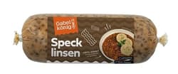 Gabelkönig bacon lentils