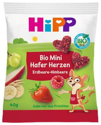 HiPP BIO Mini Hafer-Herzen Erdbeere-Himbeere