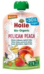Holle BIO Pelican Peach – Pfirsich, Erdbeere, Apfel und Hafer, ab dem 6. Monat