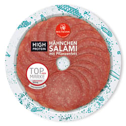 Wiltmann Hähnchen Salami High Protein geschnitten