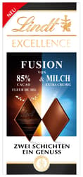 Lindt Excellence Fusion 85% Fleur de Sel & Milk 100g