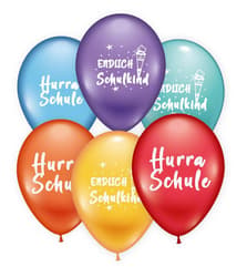 Balloons Hurra Schule / Endlich Schulkind 6pcs
