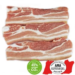 Regional-Optimal AMA Schwein Bauchfleisch geschnitten