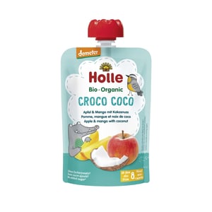 Holle BIO Croco Coco - Pouchy Apfel, Mango, Kokosnuss