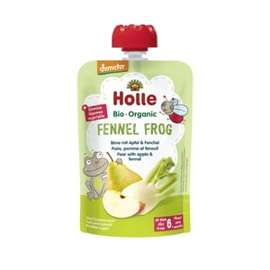 Holle BIO Fennel Frog - Pouchy Birne, Apfel, Fenchel