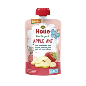 Holle BIO Apple Ant - Pouchy Apfel & Banane mit Birne