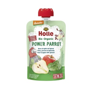 Holle BIO Power Parrot - Pouchy Birne mit Apfel & Spinat