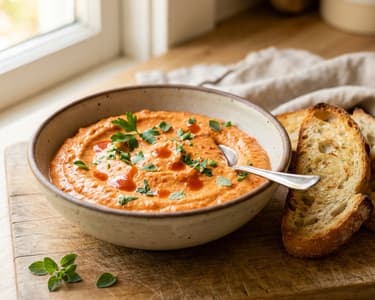 Spread with Roasted Bell Peppers and Cream Cheese
