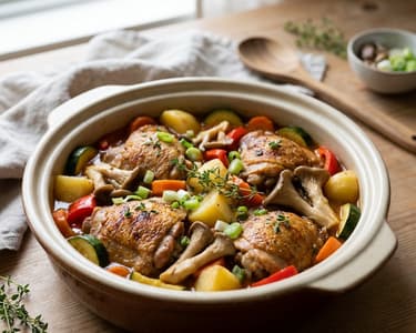Chicken Stew with Vegetables and Potatoes