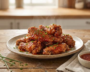 Fried Chicken Wings in Sweet Chili Sauce