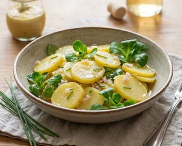Potato Salad with Lamb's Lettuce & Shallots
