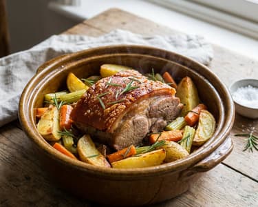 Pork Shoulder with Rosemary and Potatoes