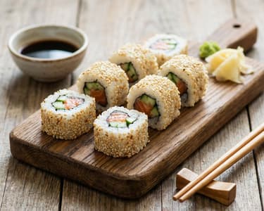 Uramaki – California Rolls with Sesame