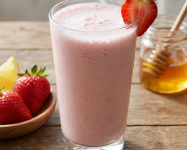 Creamy Strawberry Lassi | Refreshing & Fruity