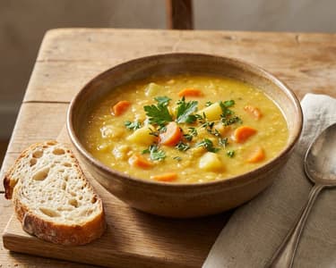 Classic Pea Soup with Root Vegetables
