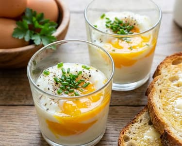 Eggs in a Glass | The Perfect Breakfast Egg